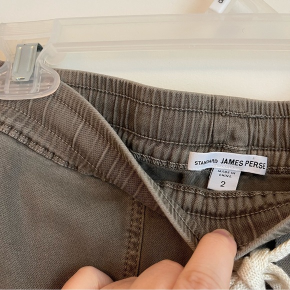 Standard James Perse Cotton Joggers M (2) Minimalist Basic Drawstring Utility - Picture 4 of 5